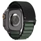 Apple Watch 44 / 45 / 46 / 49 mm Szíj - Spigen WBF1 - Fekete-Zöld