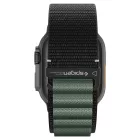 Apple Watch 44 / 45 / 46 / 49 mm Szíj - Spigen WBF1 - Fekete-Zöld