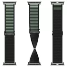 Apple Watch 44 / 45 / 46 / 49 mm Szíj - Spigen WBF1 - Fekete-Zöld