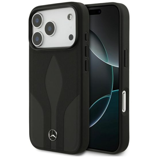 iPhone 17 Pro Tok - Mercedes Leather The Move MagSafe - Fekete
