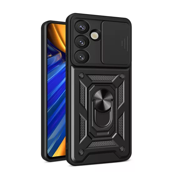 Sasung Galaxy S26 Tok - Hybrid Armor Camshield - Fekete