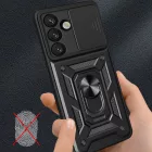 Sasung Galaxy S26 Tok - Hybrid Armor Camshield - Fekete