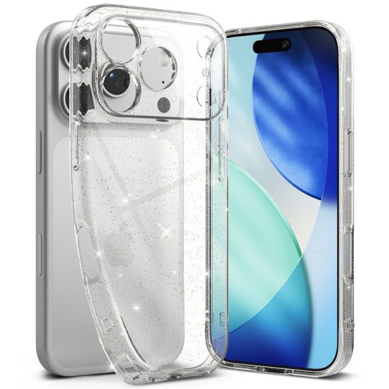 iPhone 17 Pro Tok - Ringke Air - Átlátszó-Csillogó