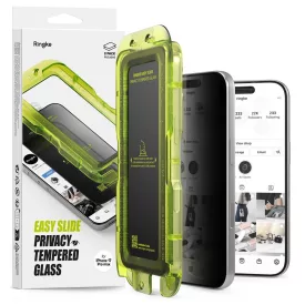   iPhone 17 Pro Kijelzővédő Üvegfólia - Ringke Easy Slide Privacy x 2 db