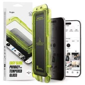   iPhone 17 Air Kijelzővédő Üvegfólia - Ringke Easy Slide Privacy x 2 db