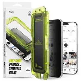   iPhone 17 Kijelzővédő Üvegfólia - Ringke Easy Slide Privacy x 2 db