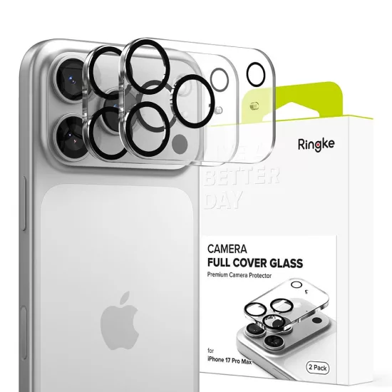 iPhone 17 Pro Max Kameravédő - Ringke Camera Full Cover - Fekete x 2 db