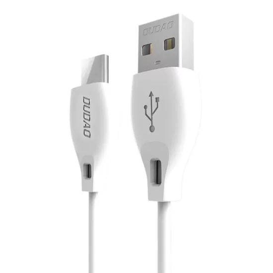 Dudao USB-A - USB-C L4T Kábel - 1m 5A - Fehér