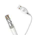 Dudao USB-A - USB-C L4T Kábel - 1m 5A - Fehér