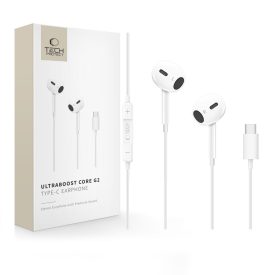 Tech-Protect Ultraboost Core G2 USB-C Fülhallgató - Fehér Tech-Protect Ultraboost Core G2 USB-C Fülhallgató - Fehér