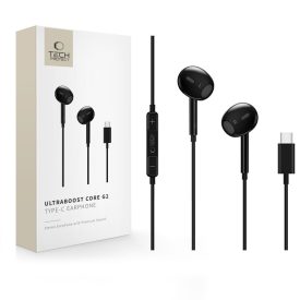 Tech-Protect Ultraboost Core G2 USB-C Fülhallgató - Fekete Tech-Protect Ultraboost Core G2 USB-C Fülhallgató - Fekete