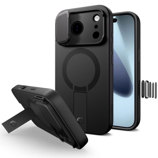 iPhone 17 Pro Tok - Tech-Protect Kevlar Aura MagSafe - Fekete