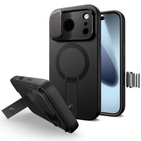 iPhone 17 Pro Max Tok - Tech-Protect Kevlar Aura MagSafe - Fekete   iPhone 17 Pro Max Tok - Tech-Protect Kevlar Aura MagSafe - Fekete