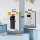 Dudao K6Pro+ Power Bank 20000mAh - USB-A + USB-C + Lightning + Micro Kábellel - Fehér