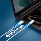 Spigen EB6010AC USB-A - USB-C Kábel - 1m 60W - Fehér