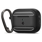 AirPods Pro 3 Tok - Spigen Rugged Armor - Fekete