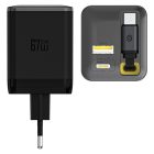 Dudao A67EU GaN Hálózati Töltő 67W - C + A + Beépített USB-C Kábel - Fekete