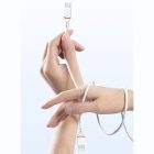 Dudao L25C USB-C - USB-C Kábel - 1m 3A 60W - Fehér