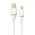 Dudao L25T USB-A - USB-C Kábel - 1m 5A - Fehér