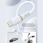Dudao L25T USB-A - USB-C Kábel - 1m 5A - Fehér