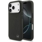 iPhone 17 Pro Tok - Mercedes Leather Large Laurel Leave MagSafe - Fekete