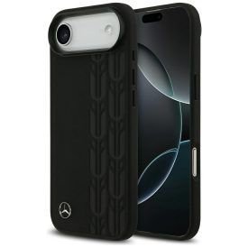 iPhone 17 Air Tok - Mercedes Leather Laurel Leaves MagSafe - Fekete   iPhone 17 Air Tok - Mercedes Leather Laurel Leaves MagSafe - Fekete