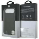 iPhone 17 Air Tok - Mercedes Leather Laurel Leaves MagSafe - Fekete