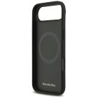 iPhone 17 Air Tok - Mercedes Leather Star Pattern Stripes MagSafe - Fekete