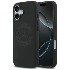 iPhone 17 Tok - Mercedes Leather Vintage Logo MagSafe - Fekete   iPhone 17 Tok - Mercedes Leather Vintage Logo MagSafe - Fekete