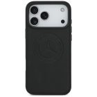 iPhone 17 Pro Max Tok - Mercedes Leather Vintage Logo MagSafe - Fekete