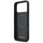 iPhone 17 Pro Max Tok - Mercedes Leather Vintage Logo MagSafe - Fekete