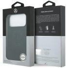 iPhone 17 Pro Max Tok - Mercedes Leather Vintage Logo MagSafe - Fekete