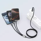 Tech-Protect UltraBoost DNA 3in1 USB-A - USB-C + Micro + Lightning Kábel - 120 cm