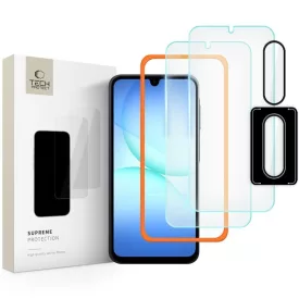   Samsung Galaxy A17 4G / 5G Kijelzővédő és Kameravédő Üvegfólia Készlet - Tech-Protect Supreme Easy Set