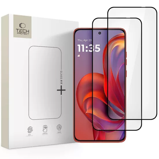 Motorola Edge 50 Neo / 60 Neo Kijelzővédő Üvegfólia - Tech-Protect Glass Fit+ x 2 db
