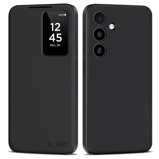 Samsung Galaxy S25 FE Tok - Tech-Protect Smart Wallet - Fekete