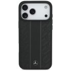 iPhone 17 Pro Max Tok - Mercedes Leather Laurel Leaves Stripes MagSafe - Fekete