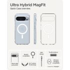 Google Pixel 10 Pro XL Tok - Spigen Ultra Hybrid MagFit - Átlátszó-Fehér