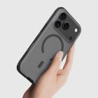 iPhone 17 Pro Tok - Nillkin Super Frosted Shield Pro Magnetic - Áttetsző-Fekete