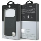 iPhone 17 Pro Tok - Mercedes Silicone Vintage Logo MagSafe - Fekete