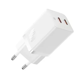 Baseus GaN5 Pro Hálózati Töltő 40W - 2xUSB-C - Fehér