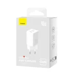 Baseus GaN5 Pro Hálózati Töltő 40W - 2xUSB-C - Fehér