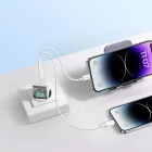 Baseus GaN5 Pro Hálózati Töltő 40W - 2xUSB-C - Fehér