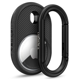 Apple AirTag Tok - Spigen Vault Case - Fekete