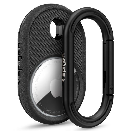 Apple AirTag Tok - Spigen Vault Case - Fekete