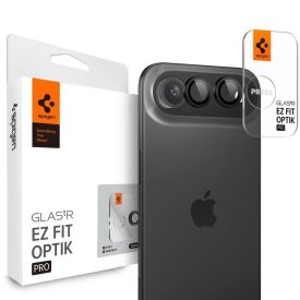   iPhone 17 Air Lencsevédő - Spigen Glas.tR EZ Fit Optik Pro - Fekete x 2 db