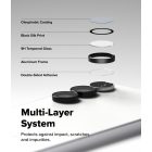 Samsung Galaxy S25 FE Lencsevédő - Ringke Camera Lens Frame Glass x 2 db - Fekete