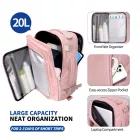 Tech-Protect Defender S50 20L Laptop Hátizsák - Ryanair / Wizzair verzió - Pink