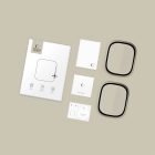 Apple Watch Ultra 1 / 2 (49mm) Kijelzővédő - Tech-Protect Glass Ring - Titán x 2 db