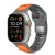 Apple Watch (44/45/46/49mm) Óraszíj - Tech-Protect IconBand Line Strap - Szürke-Narancs